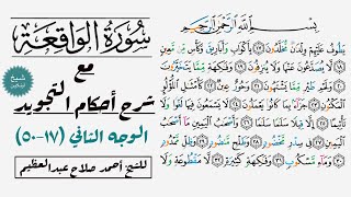 كيف تقرأ سورة الواقعة مع شرح أحكام التجويد| ١٧-٥٠