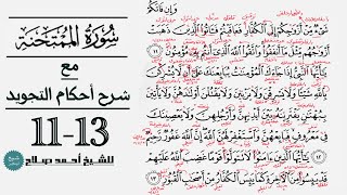 كيف تقرأ سورة الممتحنة مع شرح أحكام التجويد| 11-13