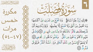 سورة فصلت مكررة للحفظ والتثبيت| الوجه السادس